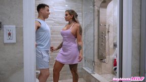 Slutty Stepmom Stephanie Love Dominates Me Until She Cums on My Young Cock